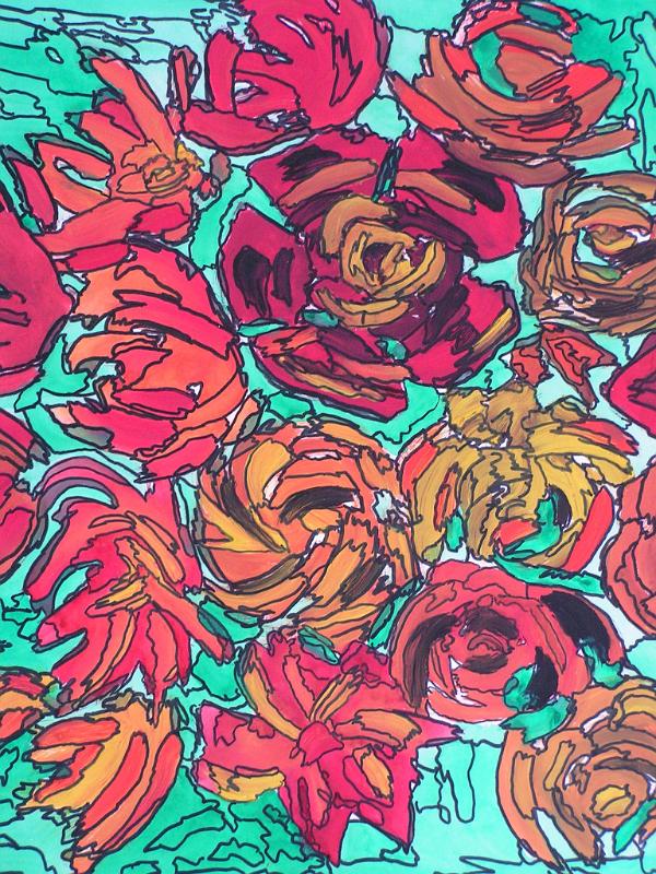 Rosen, 1987, Tempera-Karton, 45x48.jpg